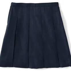 School Uniform Girls Box Pleat Skirt Below the Knee