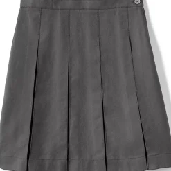 School Uniform Girls Box Pleat Skirt Below the Knee