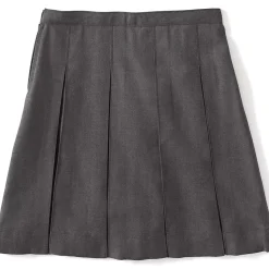 School Uniform Girls Box Pleat Skirt Below the Knee