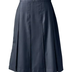 School Uniform Girls Box Pleat Skirt Below the Knee