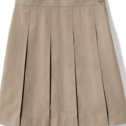 School Uniform Girls Box Pleat Skirt Below the Knee