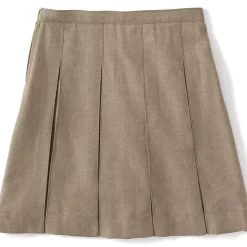 School Uniform Girls Box Pleat Skirt Below the Knee
