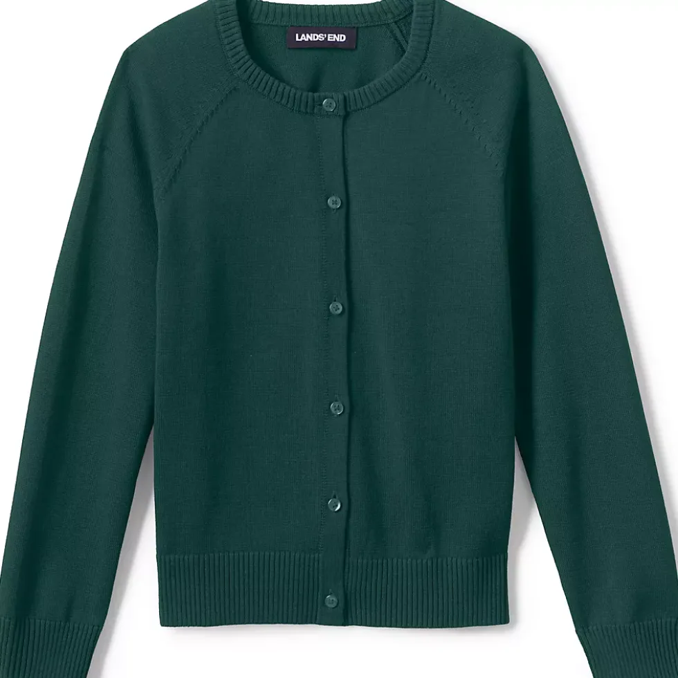 School Uniform Girls Cotton Modal Cardigan Sweater