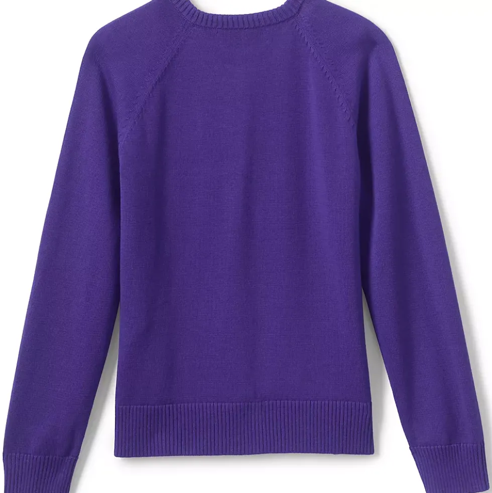 School Uniform Girls Cotton Modal Cardigan Sweater