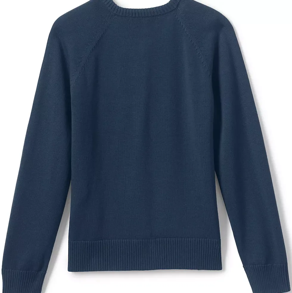 School Uniform Girls Cotton Modal Cardigan Sweater