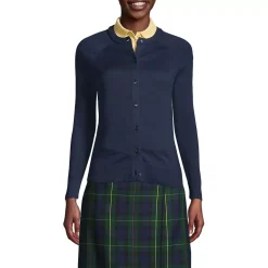 School Uniform Girls Cotton Modal Cardigan Sweater
