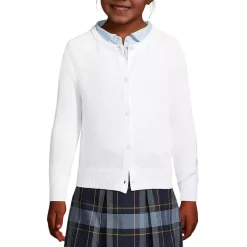 School Uniform Girls Cotton Modal Cardigan Sweater
