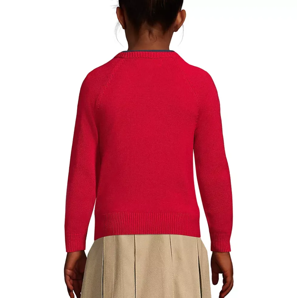 School Uniform Girls Cotton Modal Cardigan Sweater