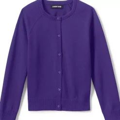 School Uniform Girls Cotton Modal Cardigan Sweater