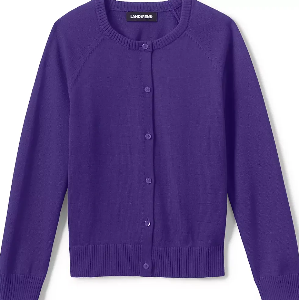 School Uniform Girls Cotton Modal Cardigan Sweater