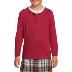 School Uniform Girls Cotton Modal Cardigan Sweater