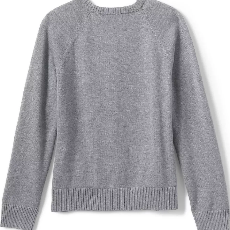 School Uniform Girls Cotton Modal Cardigan Sweater