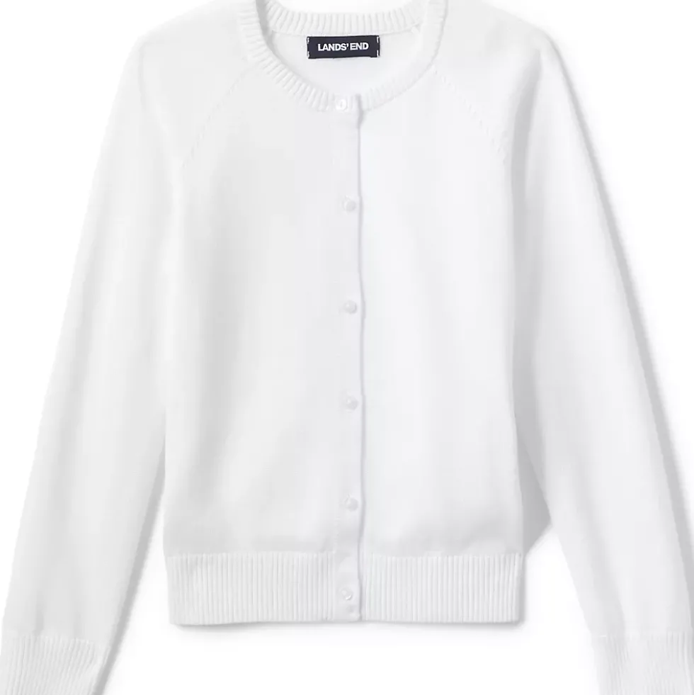 School Uniform Girls Cotton Modal Cardigan Sweater