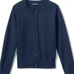 School Uniform Girls Cotton Modal Cardigan Sweater