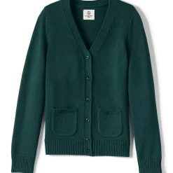 School Uniform Girls Cotton Modal Button Front Cardigan Sweater
