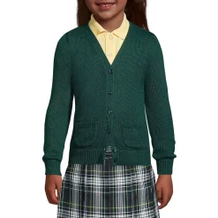 School Uniform Girls Cotton Modal Button Front Cardigan Sweater