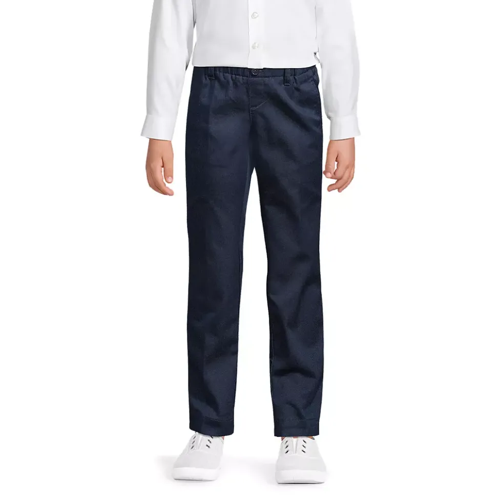 School Uniform Girls Elastic Waist Pull-On Chino Pants