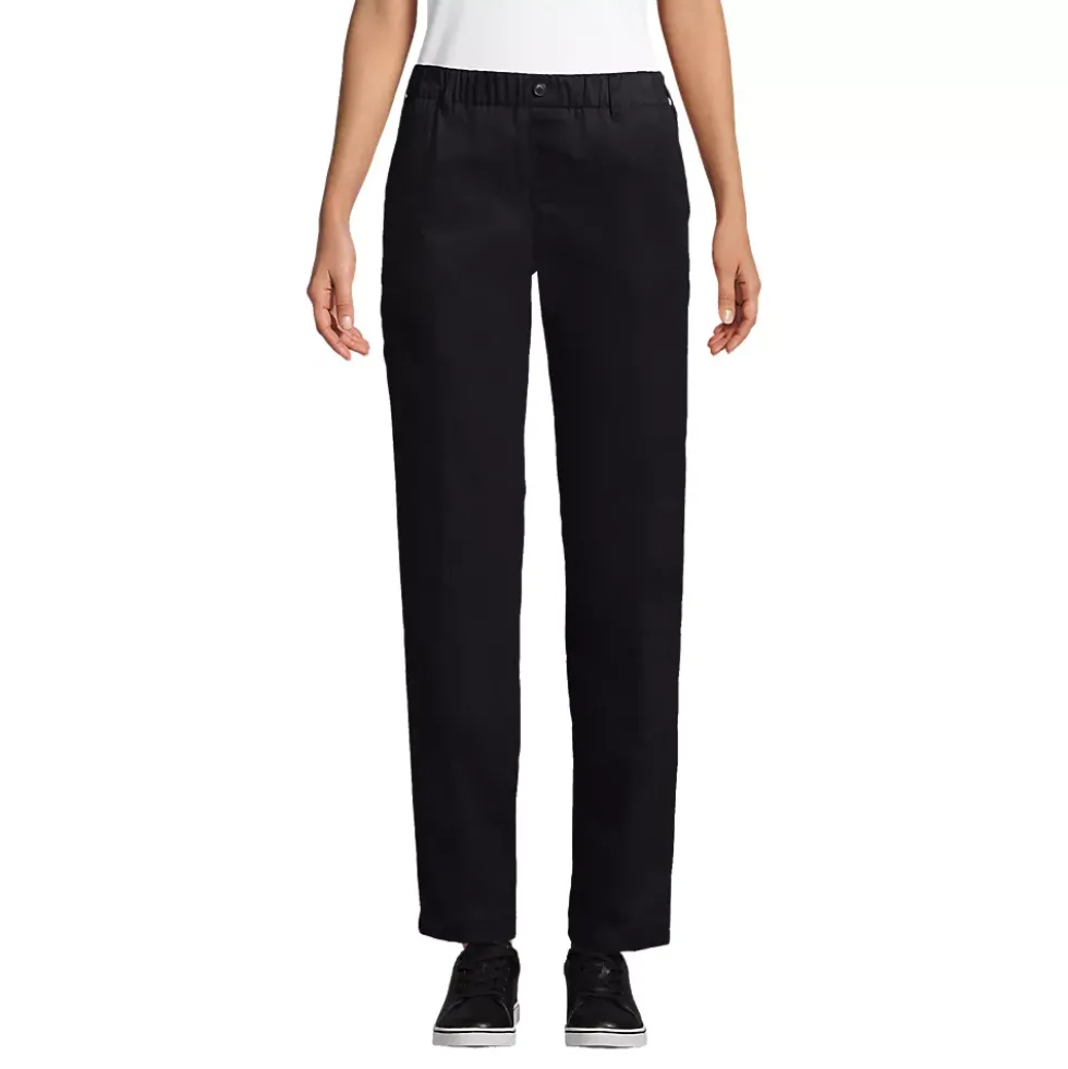 School Uniform Girls Elastic Waist Pull-On Chino Pants