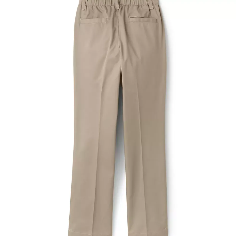 School Uniform Girls Elastic Waist Pull-On Chino Pants