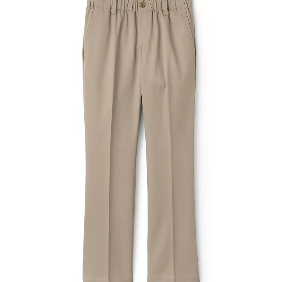 School Uniform Girls Elastic Waist Pull-On Chino Pants