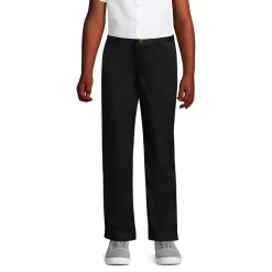 School Uniform Girls Iron Knee Blend Plain Front Chino Pants