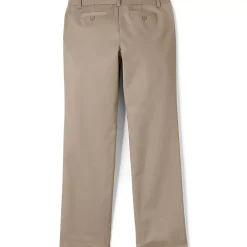 School Uniform Girls Iron Knee Blend Plain Front Chino Pants