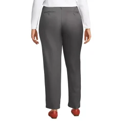 School Uniform Girls Iron Knee Blend Plain Front Chino Pants