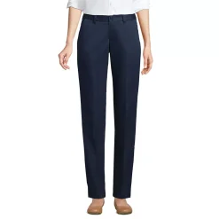 School Uniform Girls Iron Knee Blend Plain Front Chino Pants
