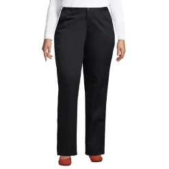 School Uniform Girls Iron Knee Blend Plain Front Chino Pants