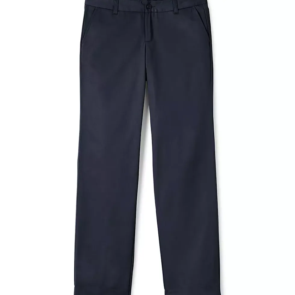 School Uniform Girls Iron Knee Blend Plain Front Chino Pants