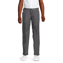 School Uniform Girls Iron Knee Blend Plain Front Chino Pants