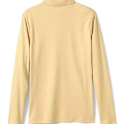 School Uniform Girls Long Sleeve Feminine Fit Interlock Polo Shirt