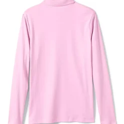 School Uniform Girls Long Sleeve Feminine Fit Interlock Polo Shirt