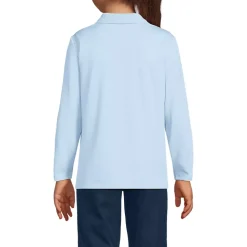 School Uniform Girls Long Sleeve Feminine Fit Rapid Dry Polo Shirt