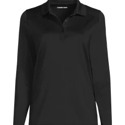 School Uniform Girls Long Sleeve Feminine Fit Rapid Dry Polo Shirt