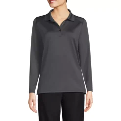 School Uniform Girls Long Sleeve Feminine Fit Rapid Dry Polo Shirt