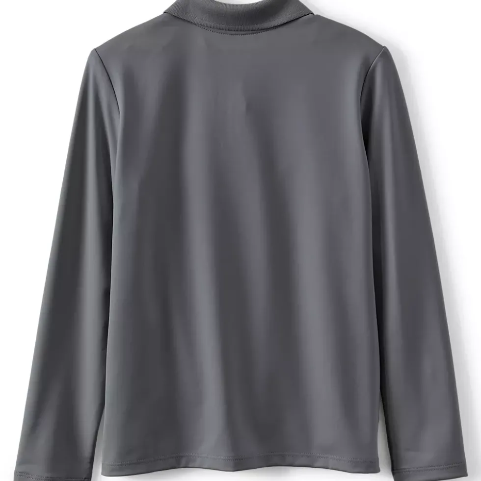 School Uniform Girls Long Sleeve Feminine Fit Rapid Dry Polo Shirt