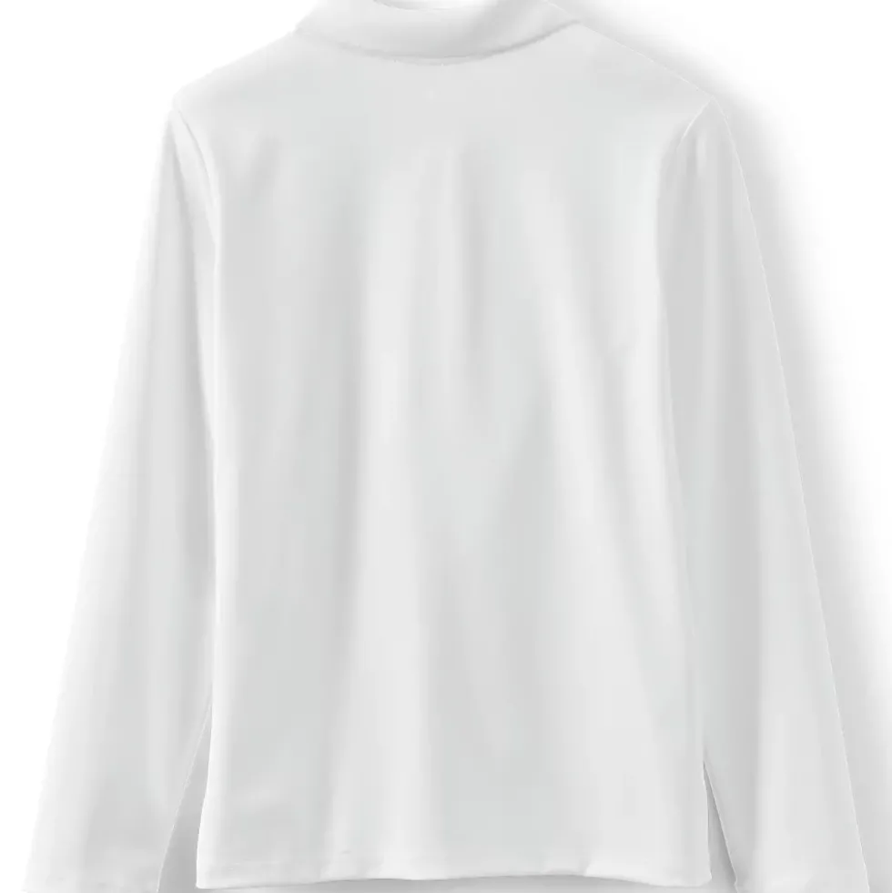School Uniform Girls Long Sleeve Feminine Fit Rapid Dry Polo Shirt