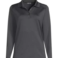 School Uniform Girls Long Sleeve Feminine Fit Rapid Dry Polo Shirt