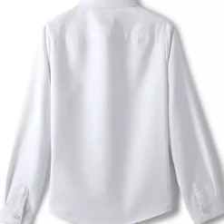 School Uniform Girls Long Sleeve Oxford Dress Shirt