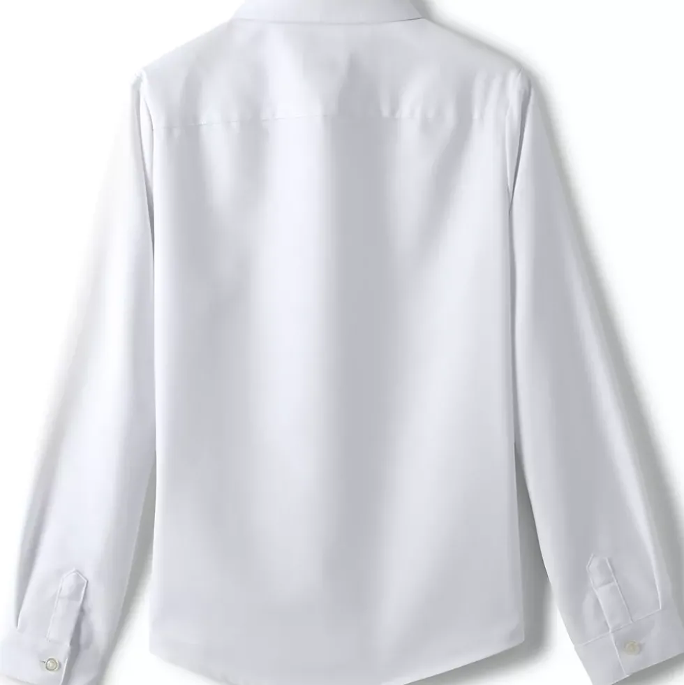 School Uniform Girls Long Sleeve Oxford Dress Shirt