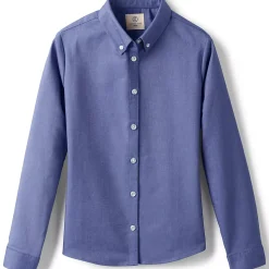 School Uniform Girls Long Sleeve Oxford Dress Shirt
