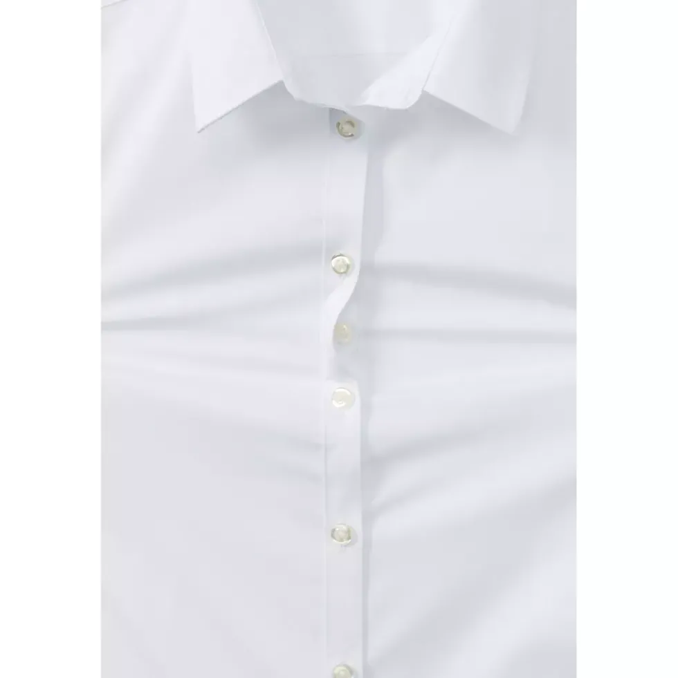 School Uniform Girls No Gape Long Sleeve Stretch Shirt