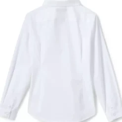 School Uniform Girls No Gape Long Sleeve Stretch Shirt