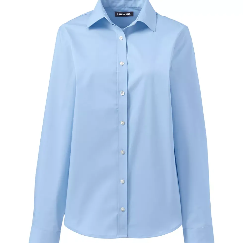 School Uniform Girls No Gape Long Sleeve Stretch Shirt