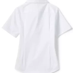 School Uniform Girls No Gape Short Sleeve Stretch Shirt
