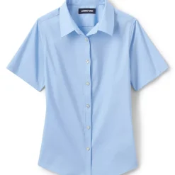 School Uniform Girls No Gape Short Sleeve Stretch Shirt