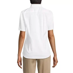 School Uniform Girls No Gape Short Sleeve Stretch Shirt