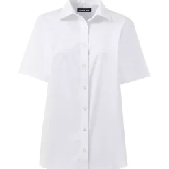 School Uniform Girls No Gape Short Sleeve Stretch Shirt