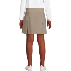 School Uniform Girls Performance Pleated Skort Above the Knee